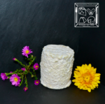 Le célèbre fromage de chèvre Clacbitou dense en restant fondant de forme cylindrique il est préférable de le coupé comme un saucisson.